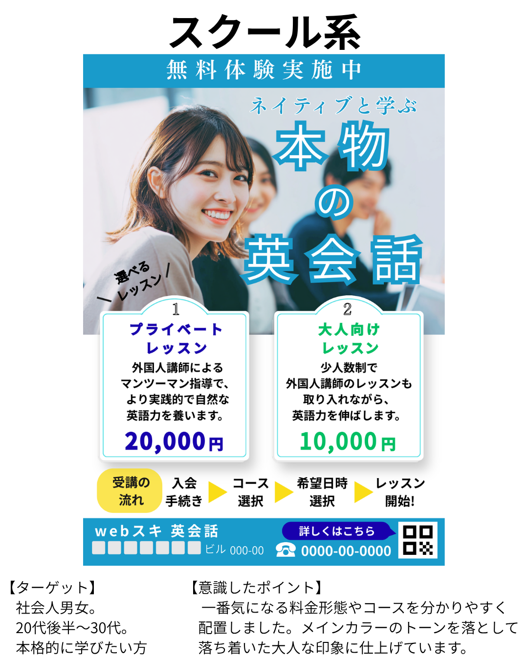 、英会話チラシ